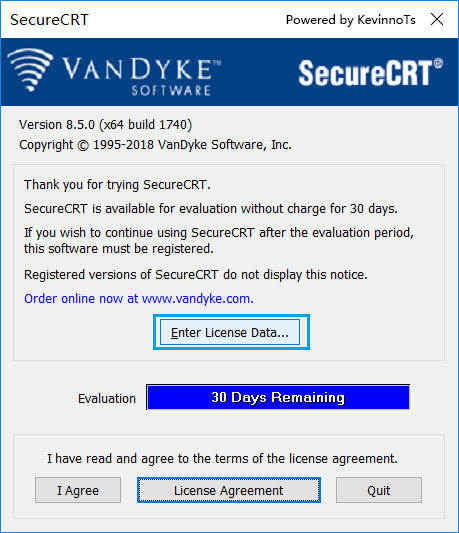 选择Enter License Data