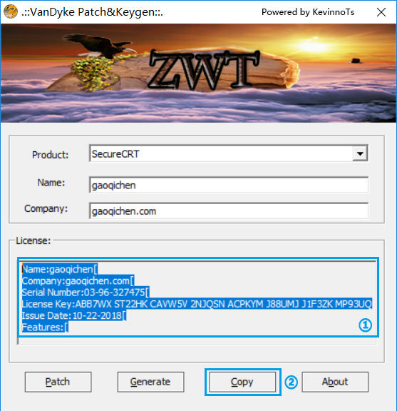 复制License